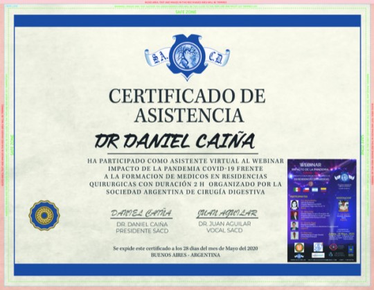 PRESIDENTE DE LA SOCIEDAD ARGENTINA DE CIRUGIA DIGESTIVA